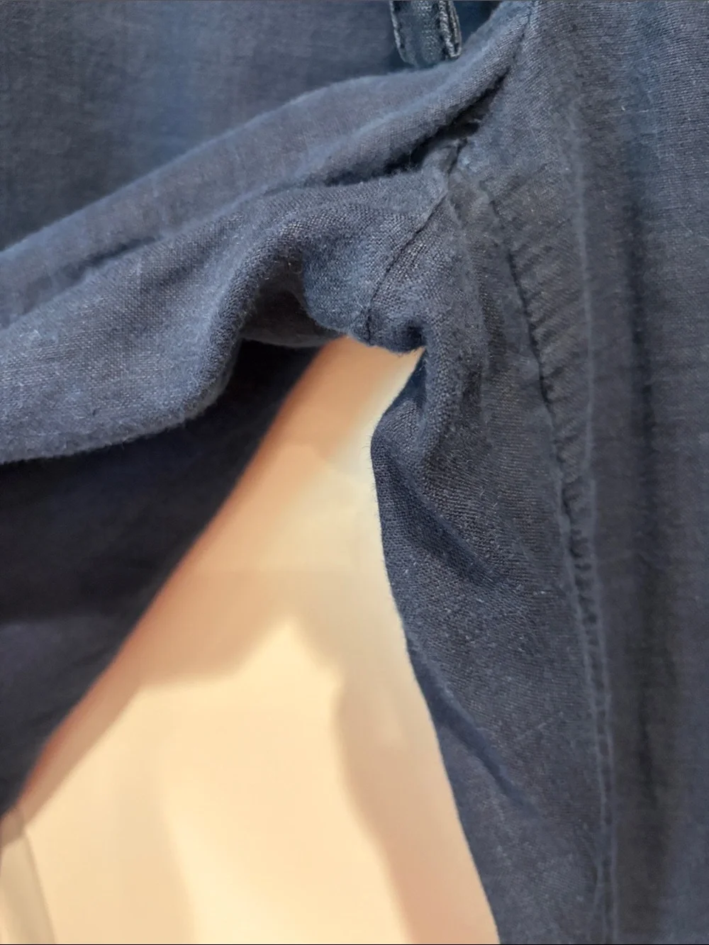Banana Republic Navy Drawstring Linen Relaxed Fit Breezy pants, 12